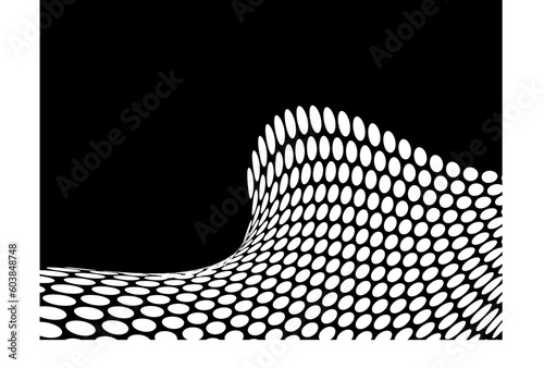 Abstract negative wave with plenty of room to add your own text