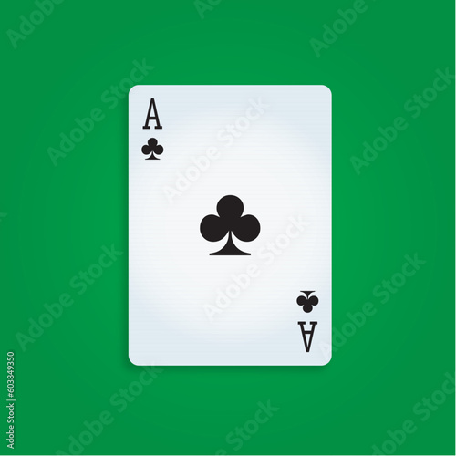 Playing Cards Ace Of Clubs