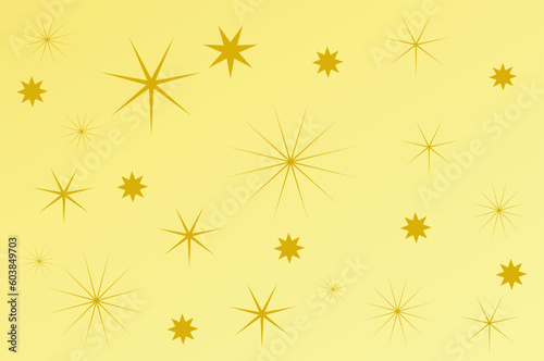 Golden Stars background - vector