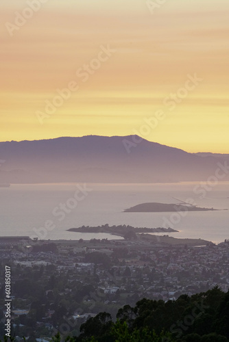 Watching the sunset from the Berkeley Hills in California