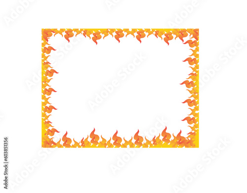 fire and  flames. Vector art in Adobe Illustrator 8 (.ai) format