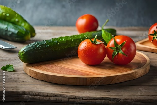 tomatoes and cucumbers