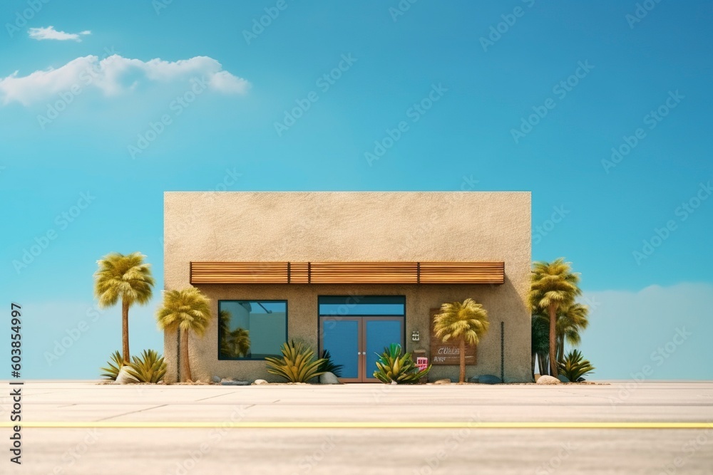 isolated dwellings embrace the harmony of organic minimalism Ai generated. isolated dwellings embrace the harmony of organic minimalism Ai generated.
