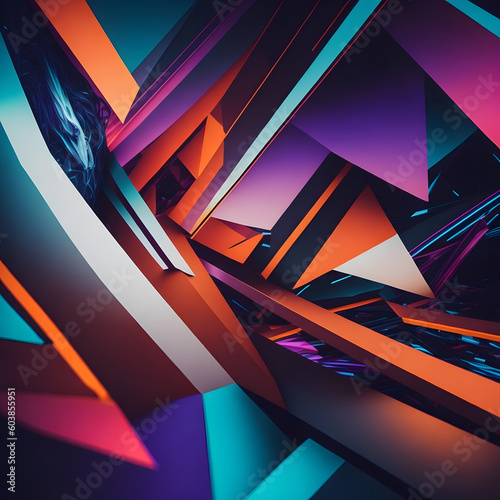 Wallpaper Mural abstract background - AI-Generated  Torontodigital.ca