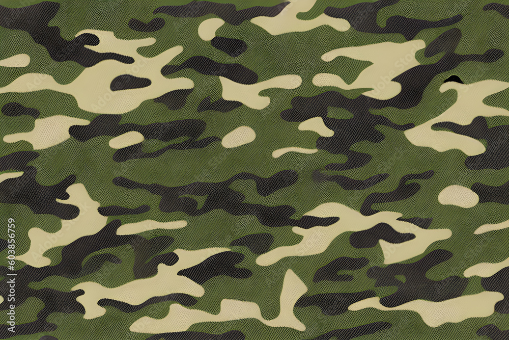 Fototapeta premium Beautiful texture of military camouflage. Generative AI