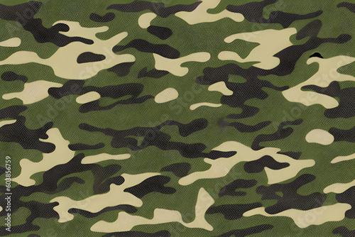 Beautiful texture of military camouflage. Generative AI photo