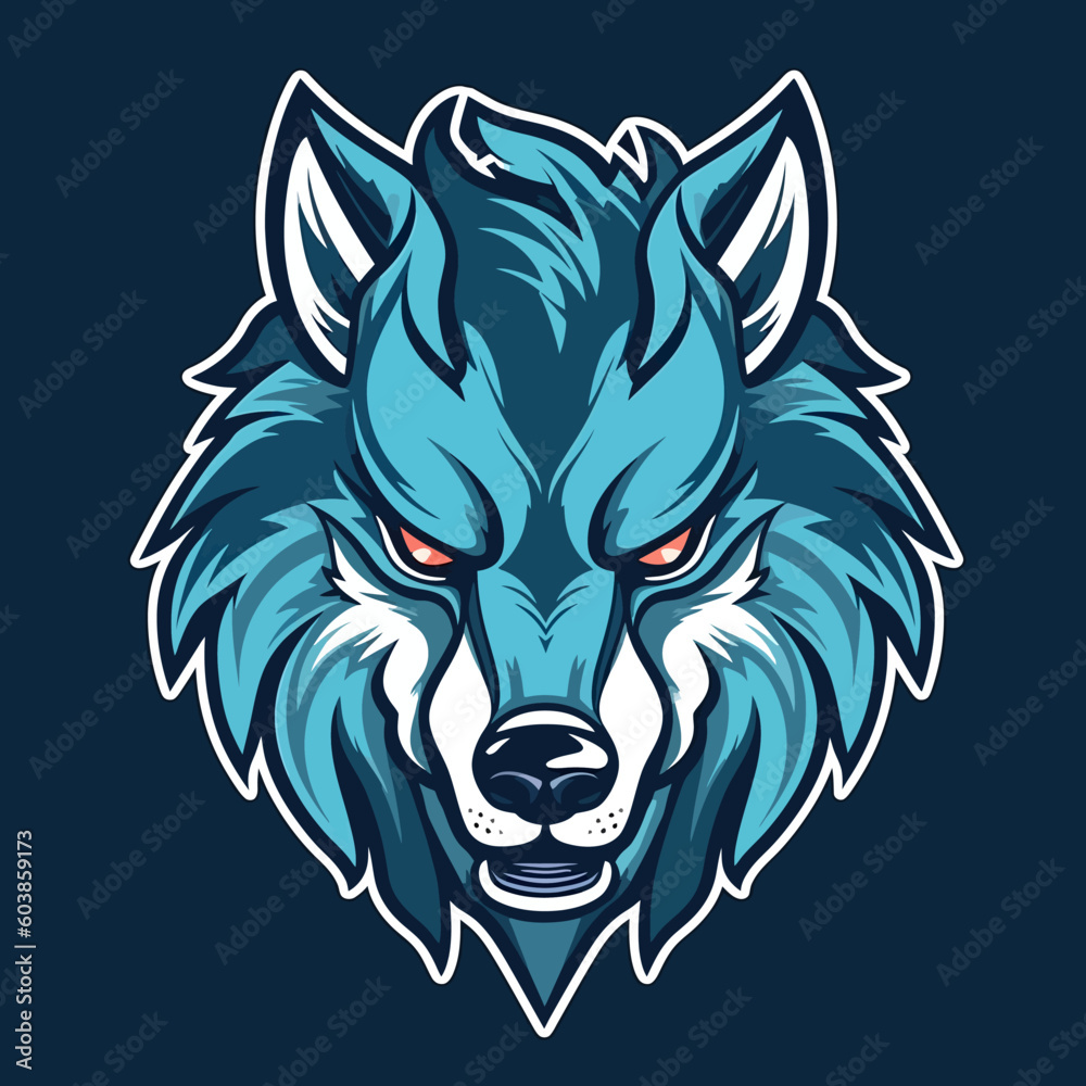 Wolf head logo vector - Animal Brand Symbol