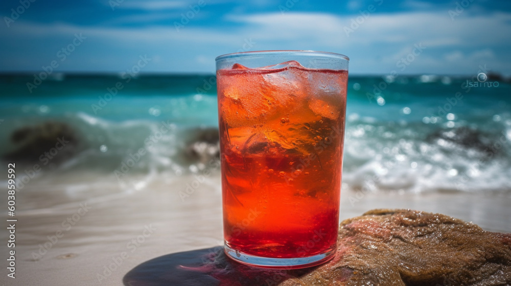 perfect summer cocktail on the beach perfect summer cocktail on the beach