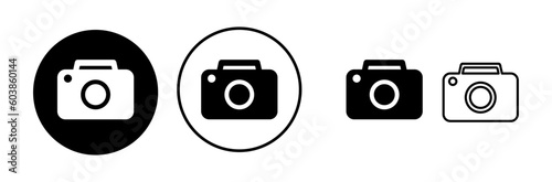 Camera Icon in trendy flat style isolated. Camera symbol web site design