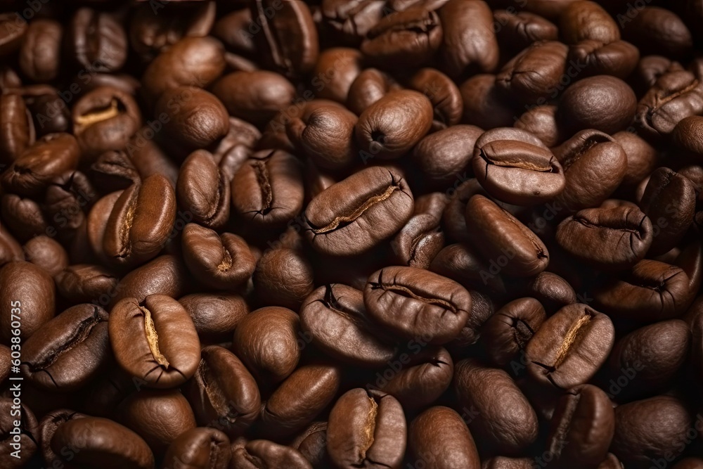 Texture of coffee beans. Roasted coffee beans background Texture of coffee beans. Roasted coffee beans background