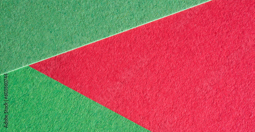 green and red colored paper with texture for postcard banner background