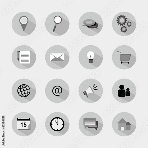 Modern Flat Icons  Symbol Vektor
