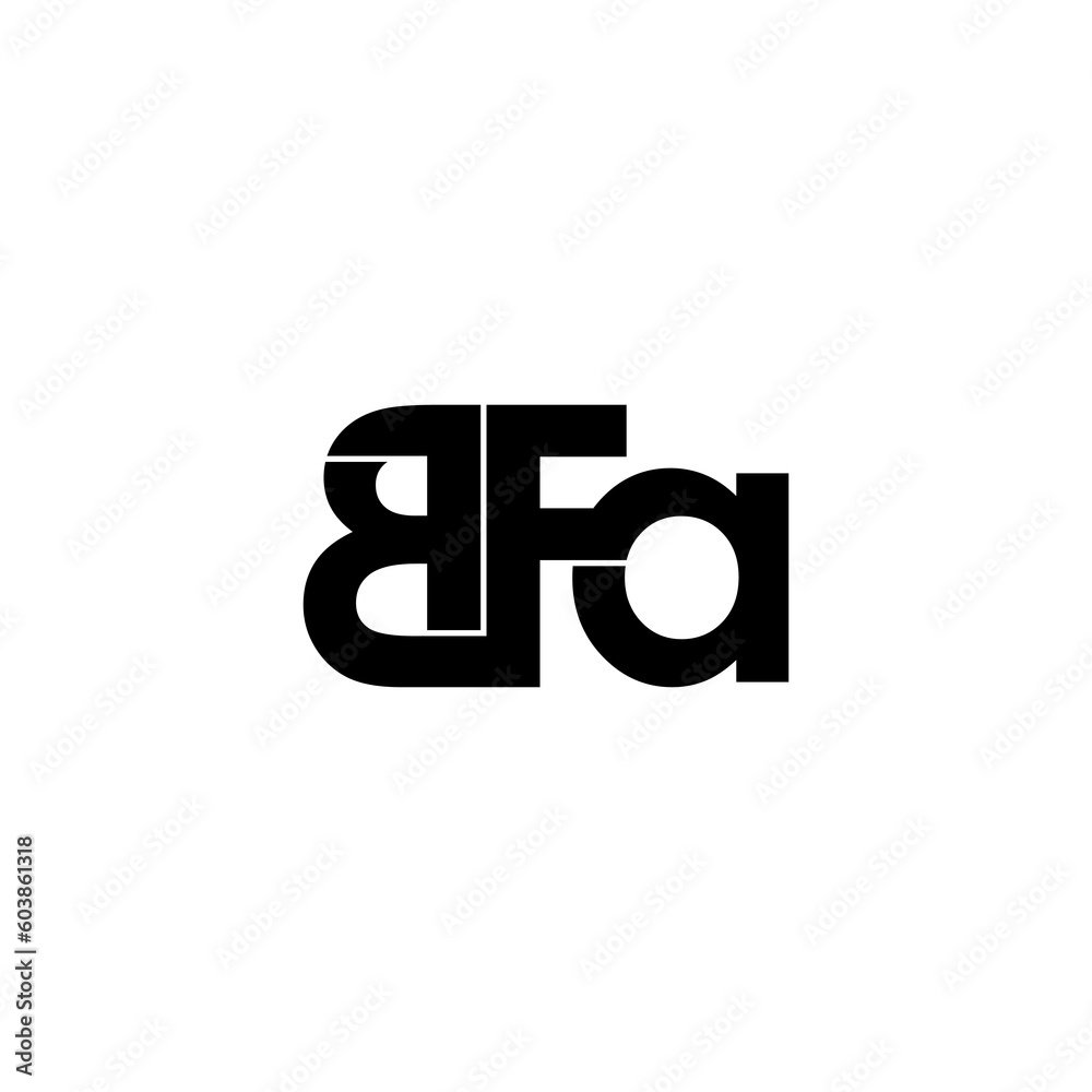 bfa lettering initial monogram logo design bfa lettering initial monogram logo design