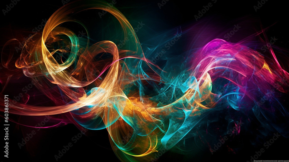Obraz premium abstract background with glowing lines