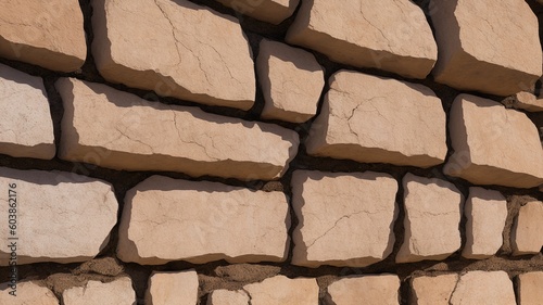 A Depiction Of An Abstract Image Of A Wall Made Of Bricks AI Generative