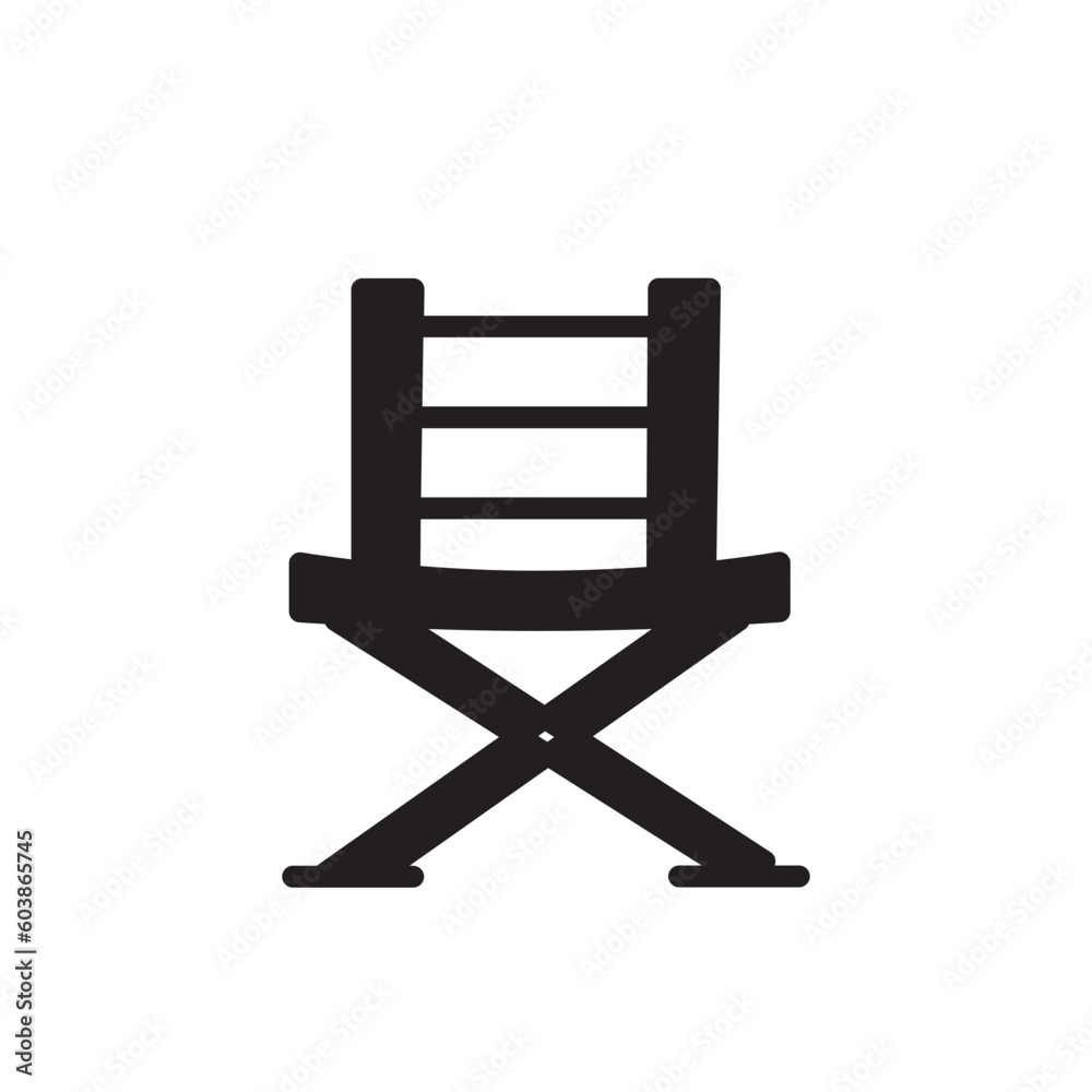 Chair Fishing Stool Icon Chair Fishing Stool Icon