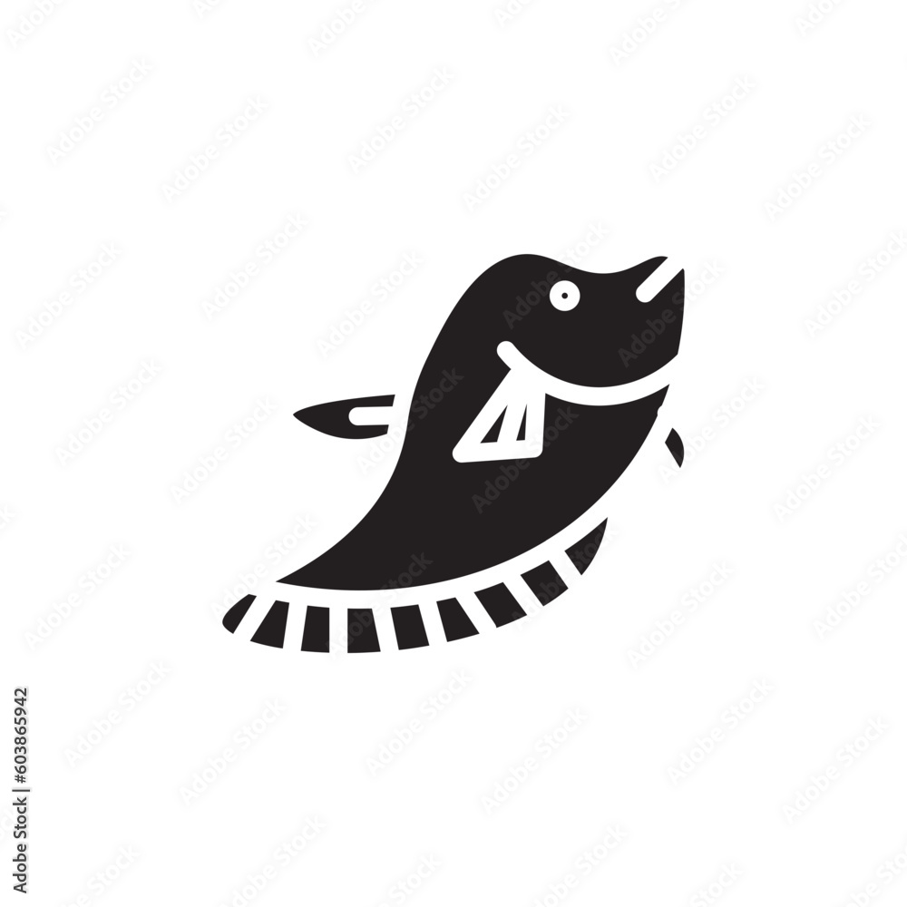 Fototapeta premium Aquaculture Fish Knifefish Icon