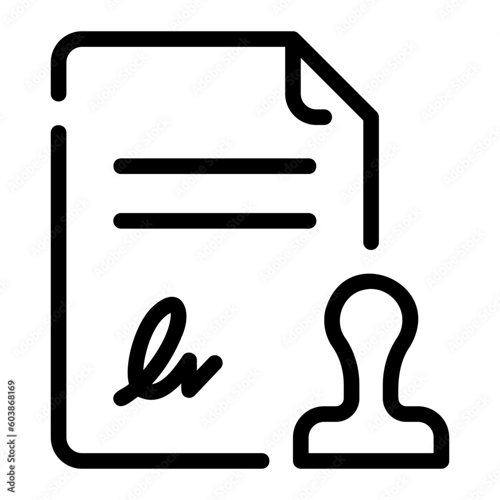 certificate line icon certificate line icon