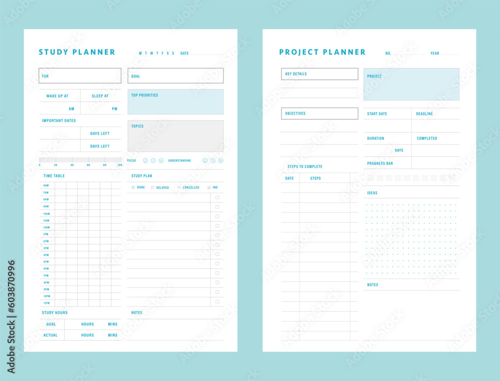 Project and Study Planner. (Ocean) Project and Study Planner. (Ocean)