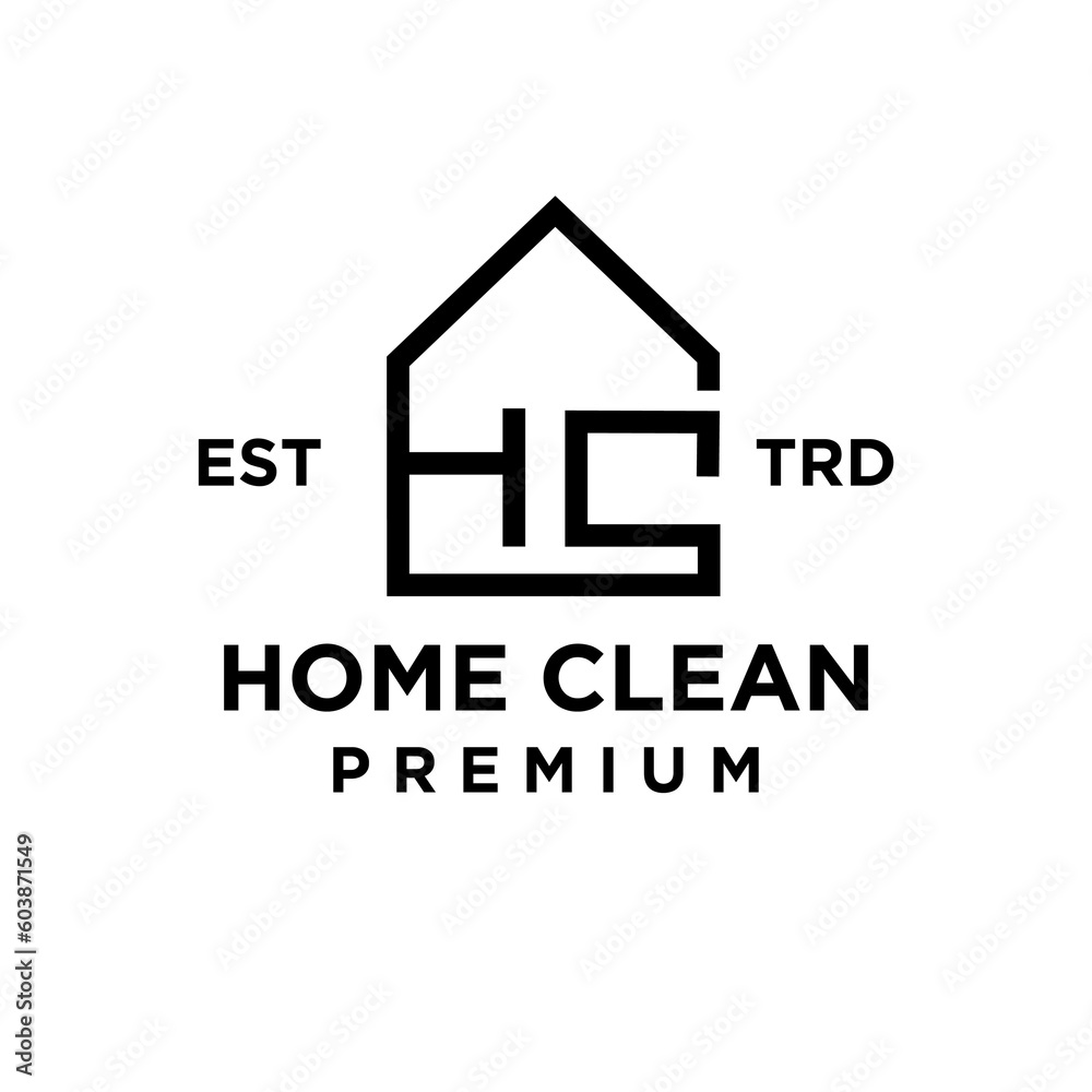 House clean logo icon design illustration template House clean logo icon design illustration template