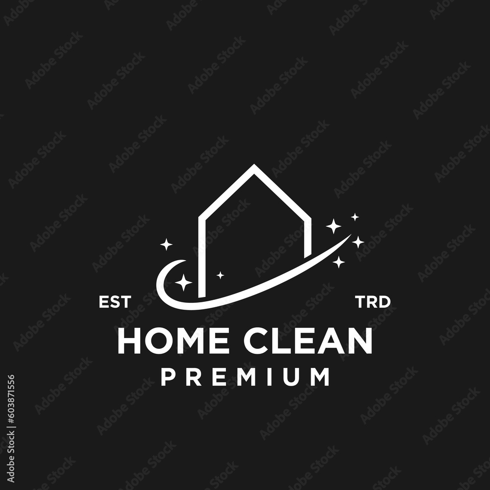 House clean logo icon design illustration template House clean logo icon design illustration template