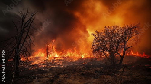 fire firestorm natural disaster climate change © Regina