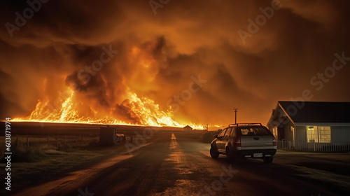 fire firestorm natural disaster climate change © Regina