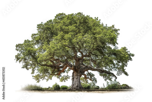 Wallpaper Mural Image of big tree on a white background. illustration, generative AI. Torontodigital.ca