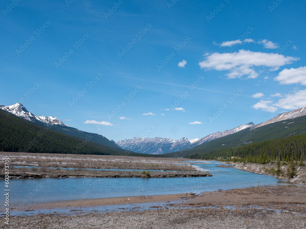 athabasca river, alberta, canada