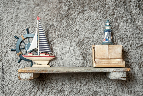 toys on a wooden shelf as digital backdrop or background for newborn baby photography, newborn photo setup and decorations