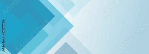 Leinwand Poster ブルーの幾何学パターンをランダムに並べたグラーデーションカラー背景のベクター画像