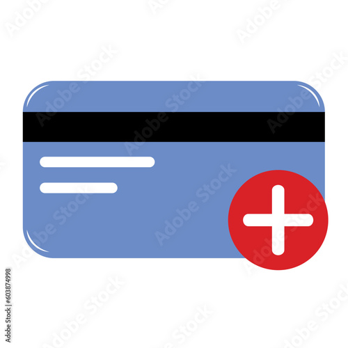 payment card icon and illustration with transparent background suitable for web and application design