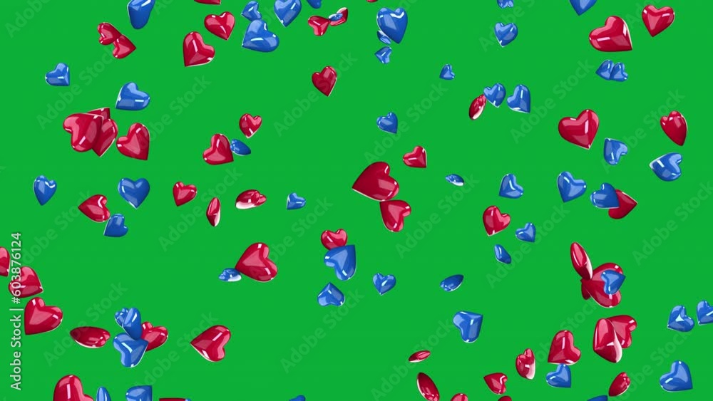 Amazing hearts falling animation with green screen. Motion graphic video animation for for Valentine's Day, Mother's Day, wedding anniversary, greeting cards invitation and birthday background Amazing hearts falling animation with green screen. Motion graphic video animation for for Valentine's Day, Mother's Day, wedding anniversary, greeting cards invitation and birthday background