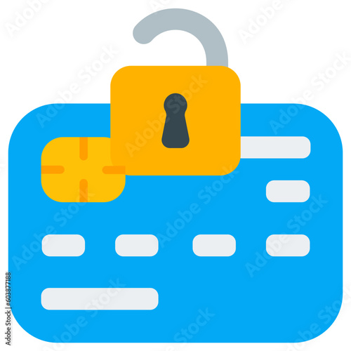 unlock flat icon