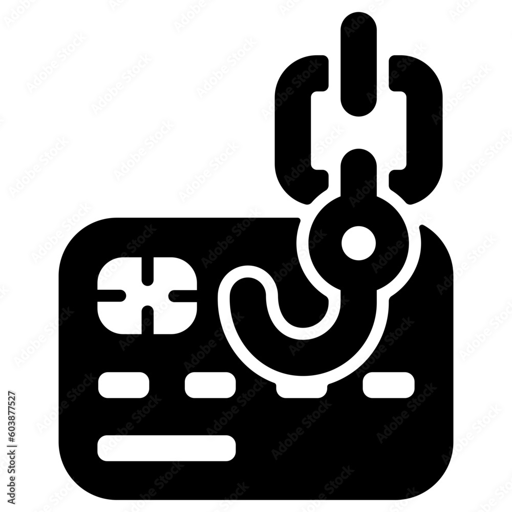 phishing glyph icon phishing glyph icon