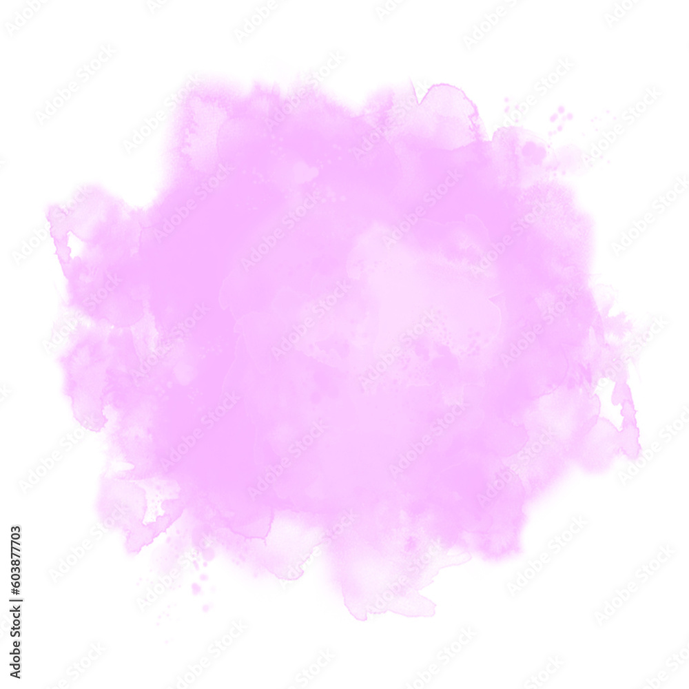 Abstract blossom pink watercolor stain texture background