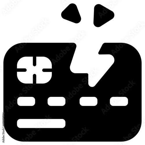 credit card glyph icon