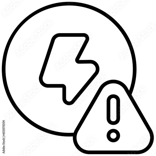 energy crisis outline icon