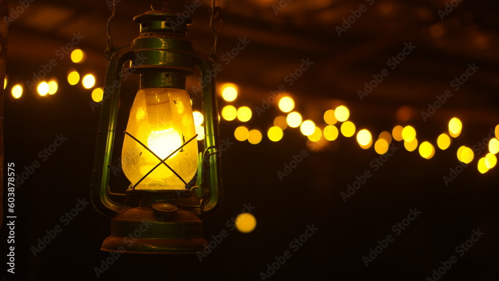 Lantern in the night