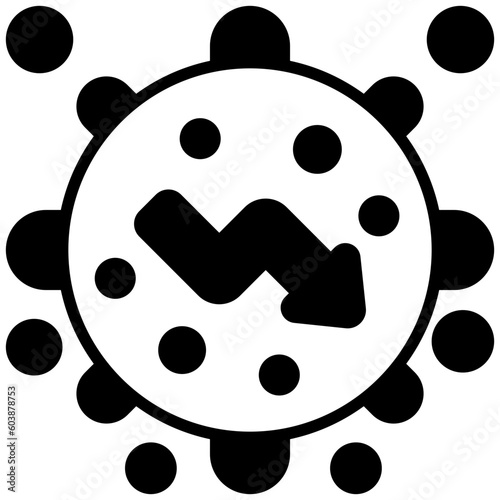 epidemic solid line icon