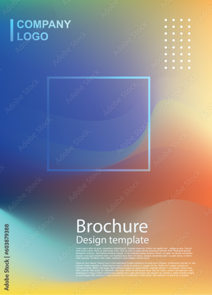 Fototapeta premium Cover design template for brochure, annual report, magazine, poster. Minimal abstract cover design.