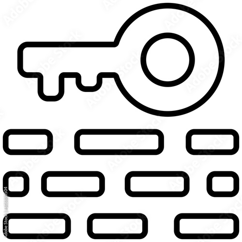 keywords outline icon