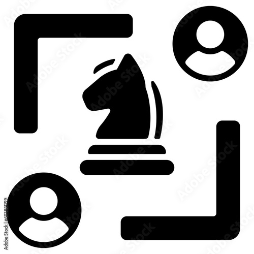 partnership glyph icon