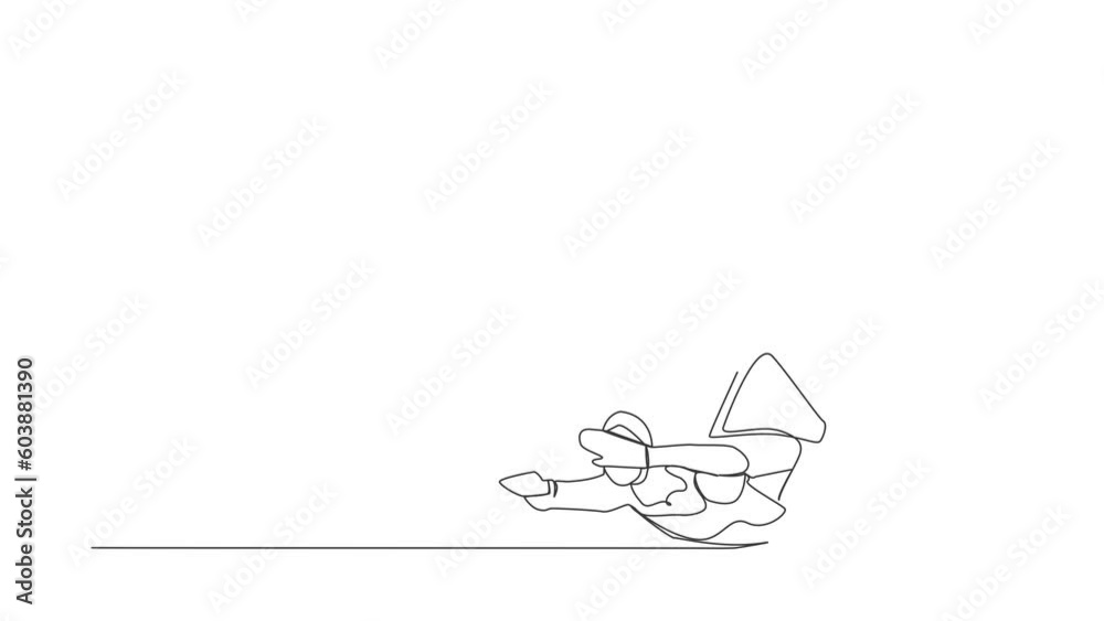 Animated self drawing of continuous line draw Arabian businesswoman under heavy megaphone burden. Troubles in communication. Bullying, harassment at work, families. Full length one line animation Animated self drawing of continuous line draw Arabian businesswoman under heavy megaphone burden. Troubles in communication. Bullying, harassment at work, families. Full length one line animation