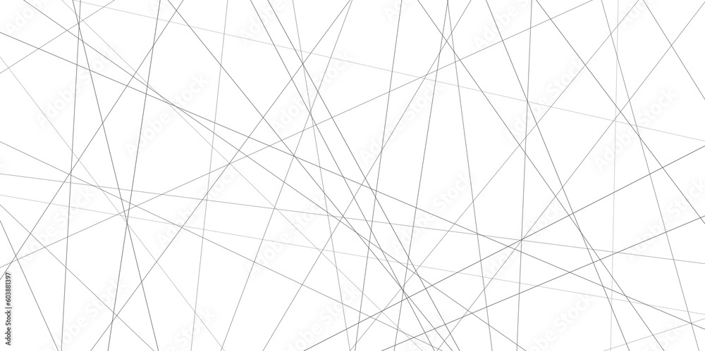 Random line pattern. Geometric abstract lines background. Black chaotic texture. Diagonal and straight line pattern on white background. Vector black diagonal random crossed lines. Random line pattern. Geometric abstract lines background. Black chaotic texture. Diagonal and straight line pattern on white background. Vector black diagonal random crossed lines.