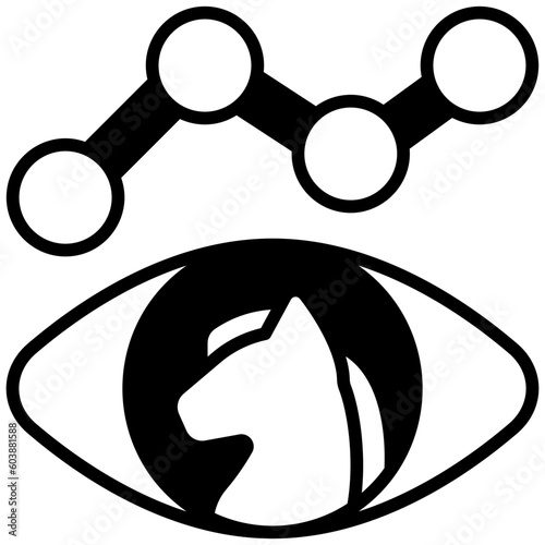 predictive solid line icon
