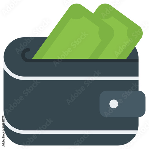 wallet flat icon