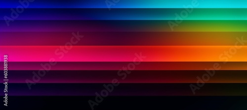 Colorful horizontal glow lines background. Generative AI technology.