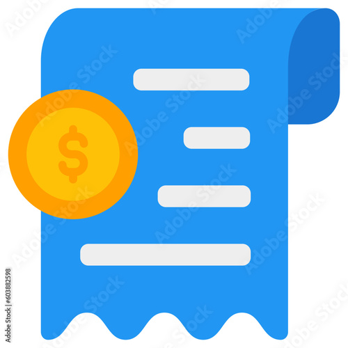 bill flat icon