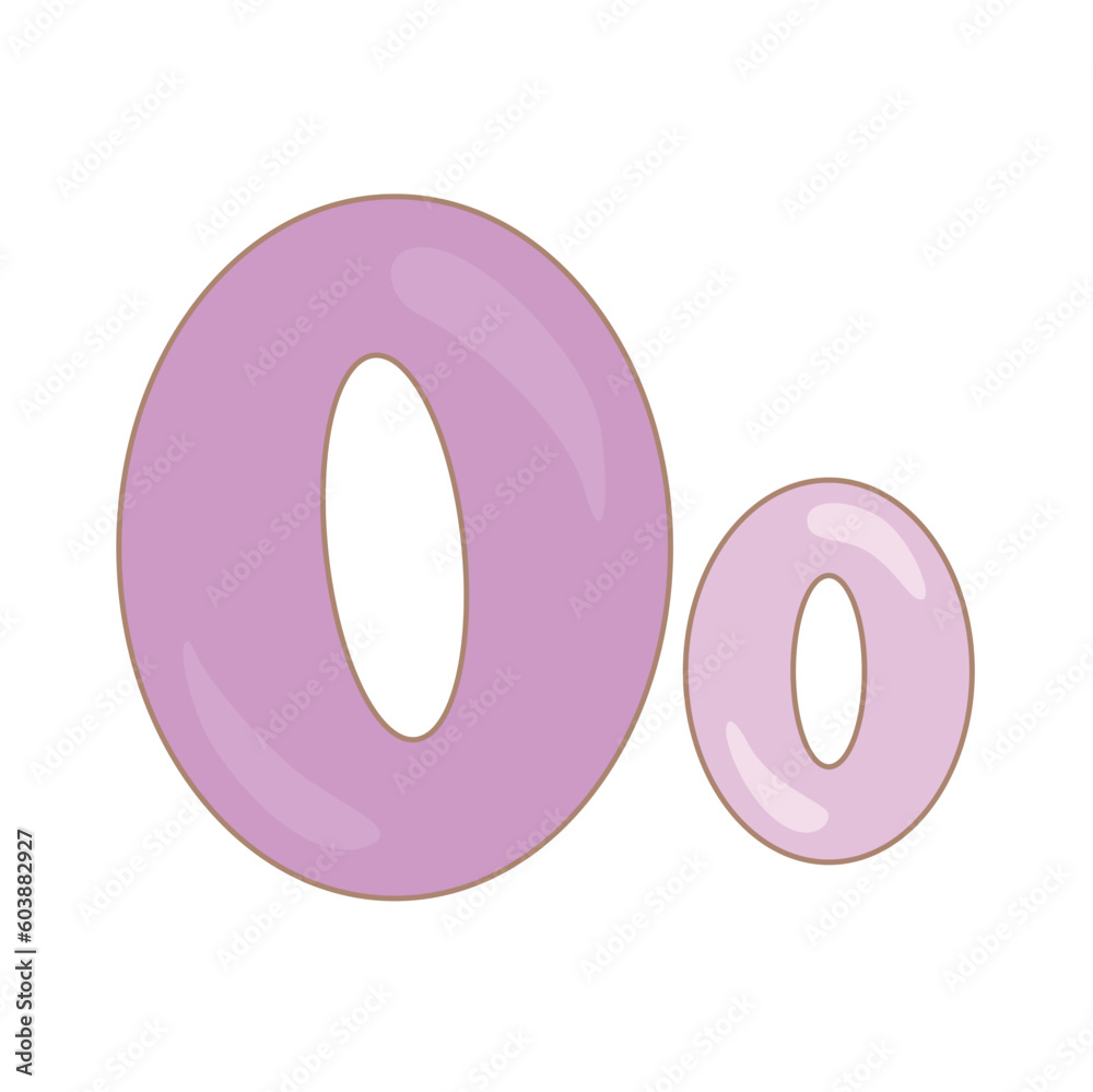 Alphabet O For Vocabulary School Illustration Vector Clipart Cartoon Alphabet O For Vocabulary School Illustration Vector Clipart Cartoon